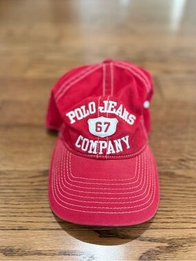 Polo Jeans Company Ralph Lauren Red Baseball Cap